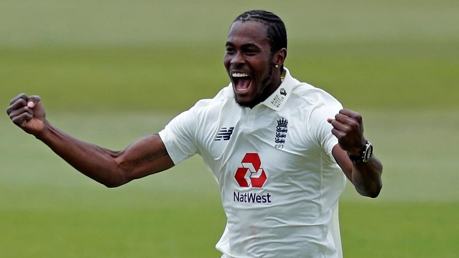 File photo of England fats bowler Jofra Archer. Credit: AFP