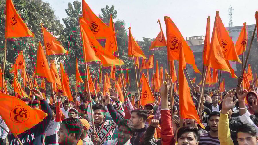 Police said around 15 Bajrang Dal members led by its district security chief Amit Hindu took part in the incident. Credit: PTI File Photo