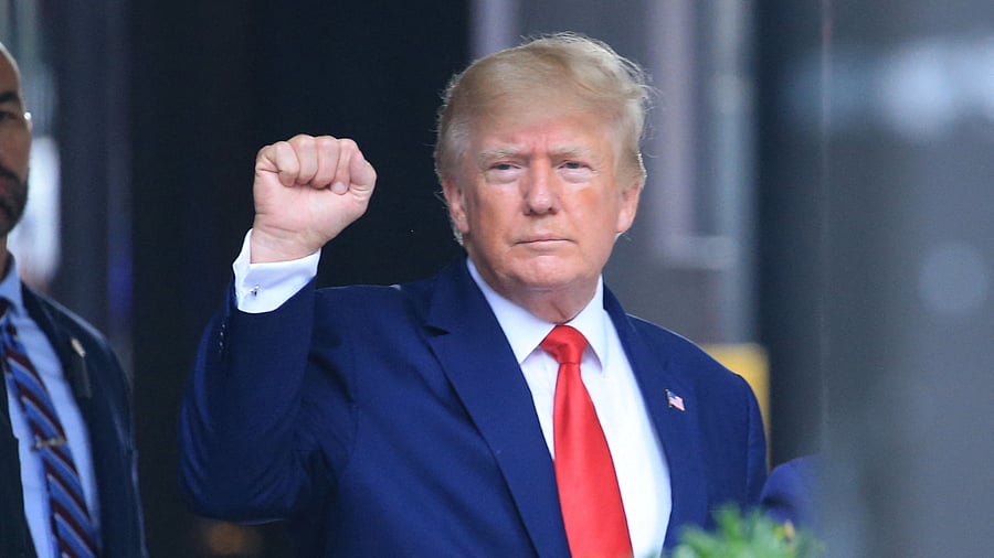 Trump gave a fiery speech to his supporters near the White House the morning of Jan 6, and publicly chastised his vice president, Mike Pence, for not going along with his plan to reject ballots cast for Democrat Joe Biden. Credit: AFP Photo