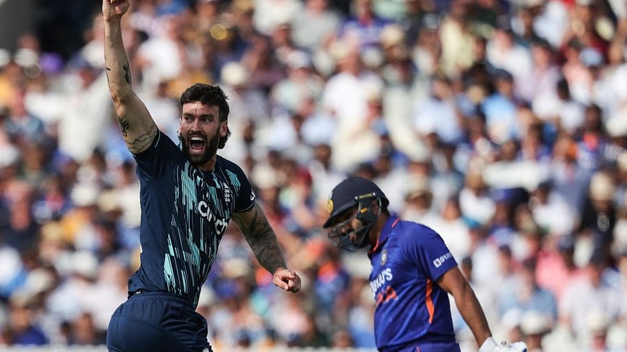 Reece Topley. Credit: AFP file photo