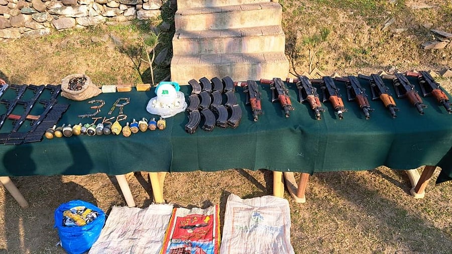 <div class="paragraphs"><p>The recoveries from the hideout included two AK assault rifles, six magazines, 69 rounds. </p></div>