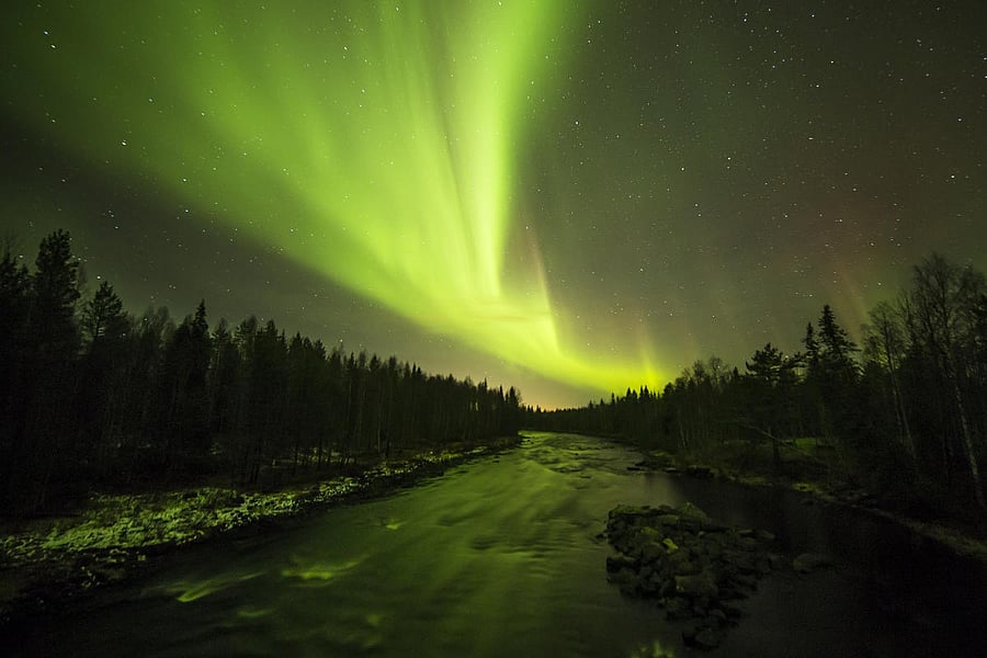 Northern Lights in Rovaniemi, the capital of Lapland in northern Finland. PHOTOS COURTESY VISIT ROVANIEMI