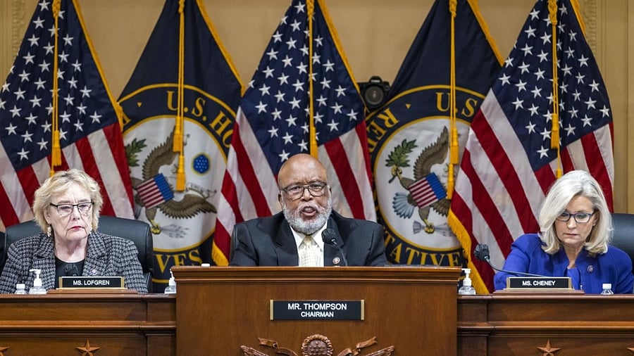 House Select Committee during the final Jan 6 hearing. Credit: AP/PTI