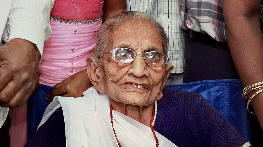 Heeraben Modi. Credit: PTI File Photo