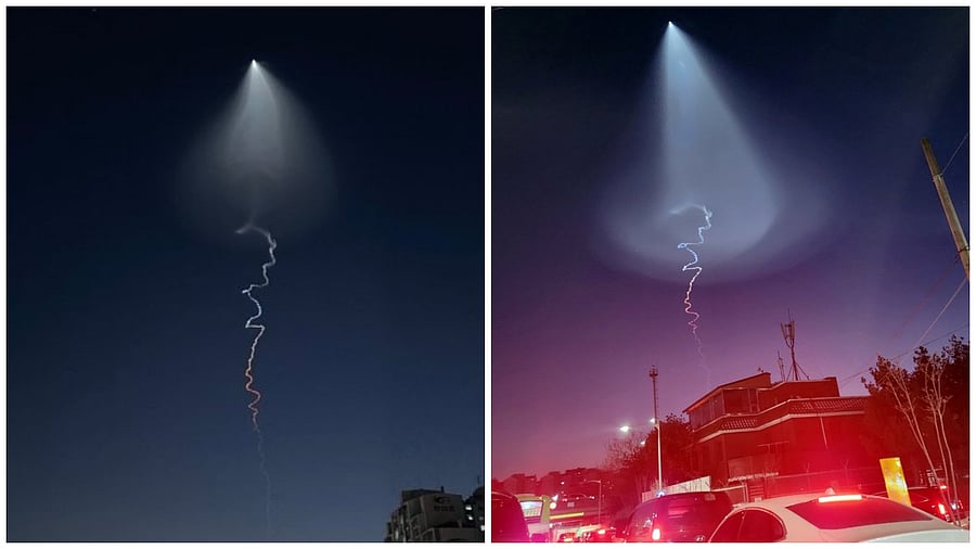 UFO sightings in South Korea go viral. Credit: Twitter/@koryodynasty
