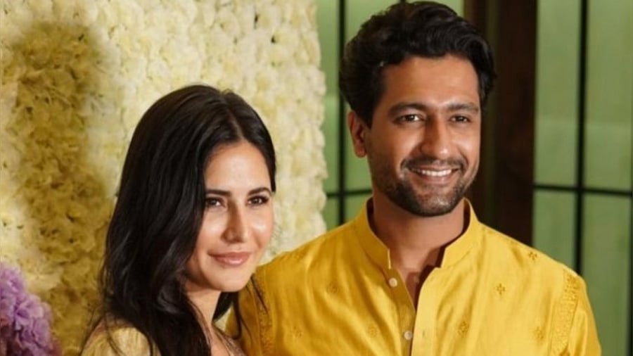 Vicky Kaushal and Katrina Kaif. Credit: IANS Photo