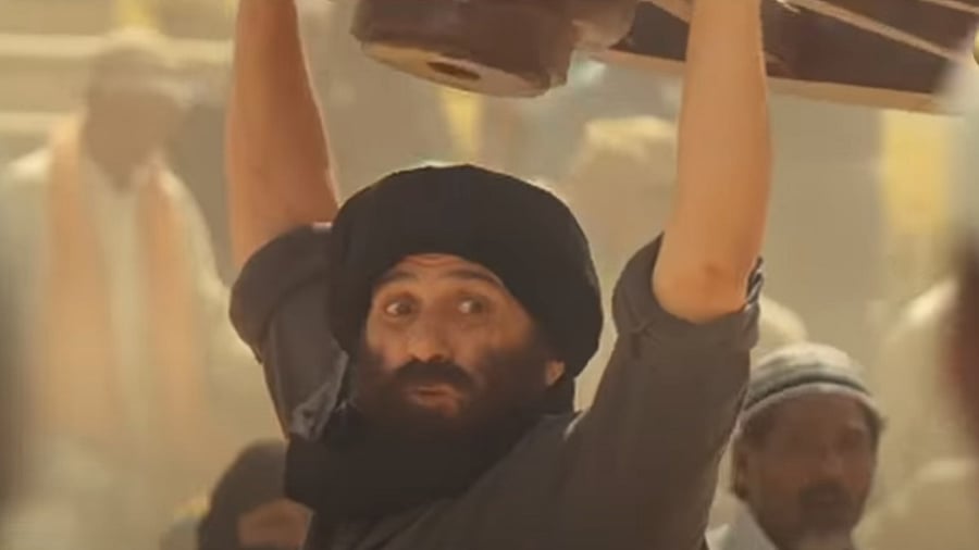 Sunny Deol in a first look from his 2023 release 'Gadar' 2. Credit: Youtube / ZeeStudio