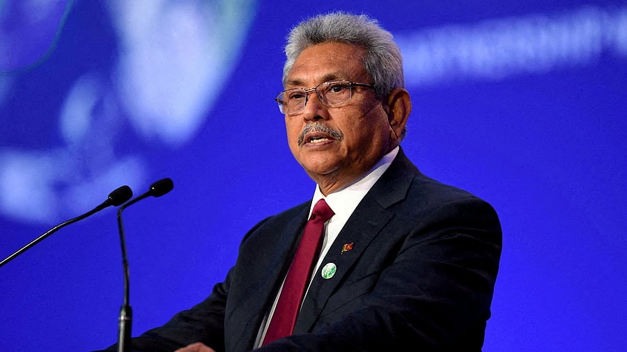 Sri Lanka's then president, Gotabaya Rajapaksa. Credit: Reuters File Photo