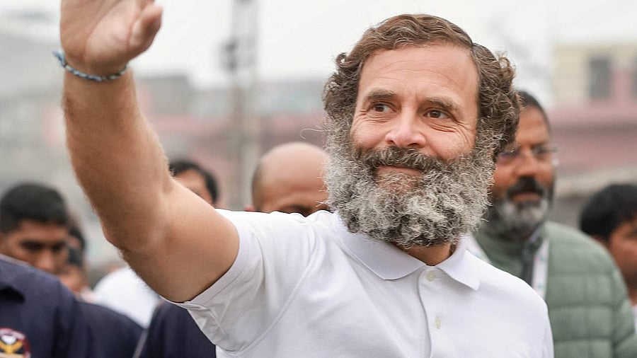 Congress leader Rahul Gandhi during the party's 'Bharat Jodo Yatra'. Credit: PTI Photo