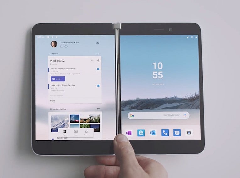 Surface Duo 2 series two-screen phone. Credit: Microsoft