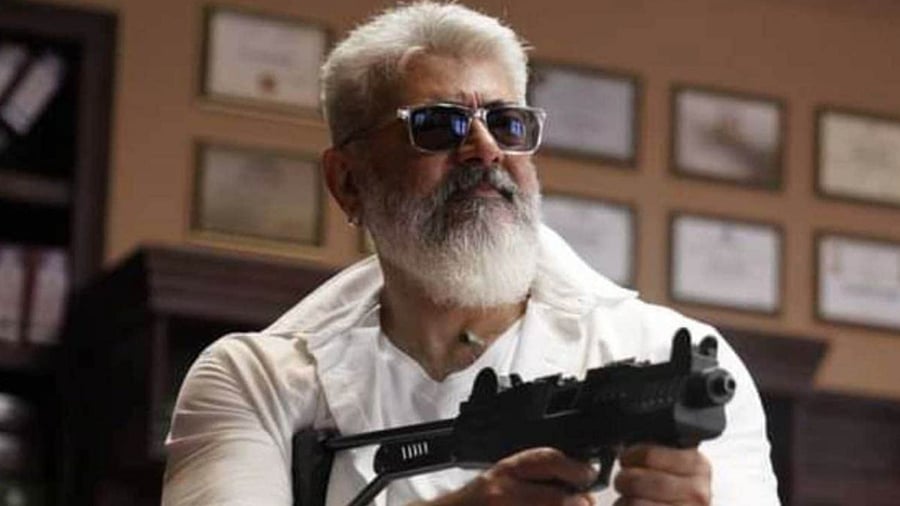 Ajith Kumar in 'Thunivu'. Credit: IMDb Photo