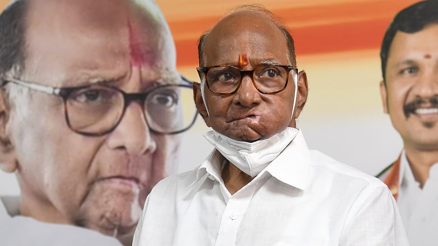 Nationalist Congress Party (NCP) president Sharad Pawar. Credit: DH Photo
