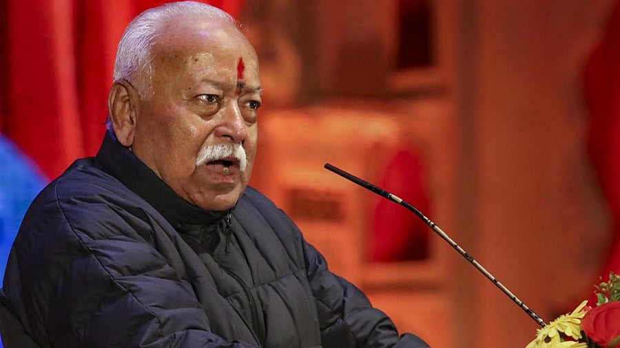 RSS chief Mohan Bhagwat. Credit: PTI Photo