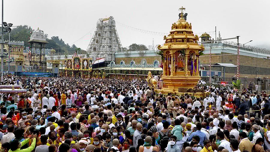 Tirumala in Tirupati. Representative Image. Credit: PTI Photo