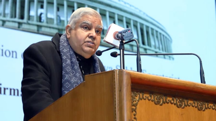 Vice President Jagdeep Dhankhar. Credit: IANS Photo