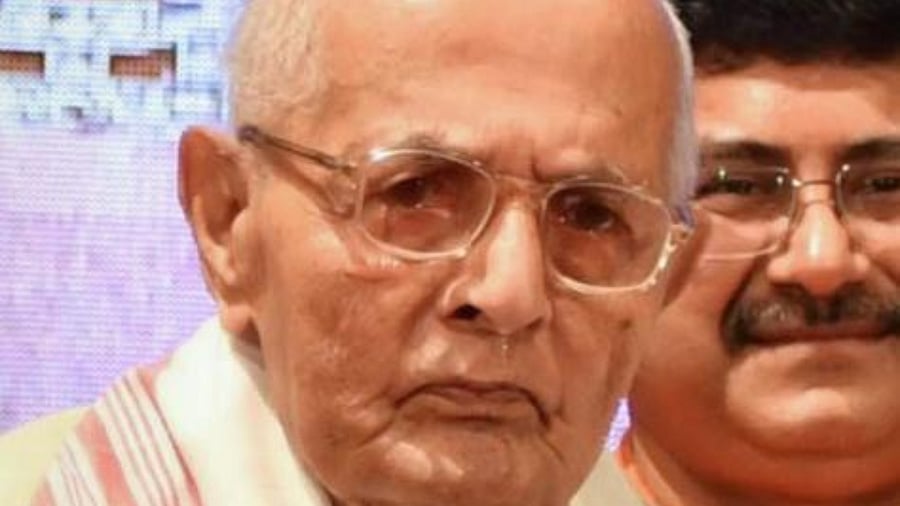 Assamese poet Nilmani Phookan. Credit: PTI Photo