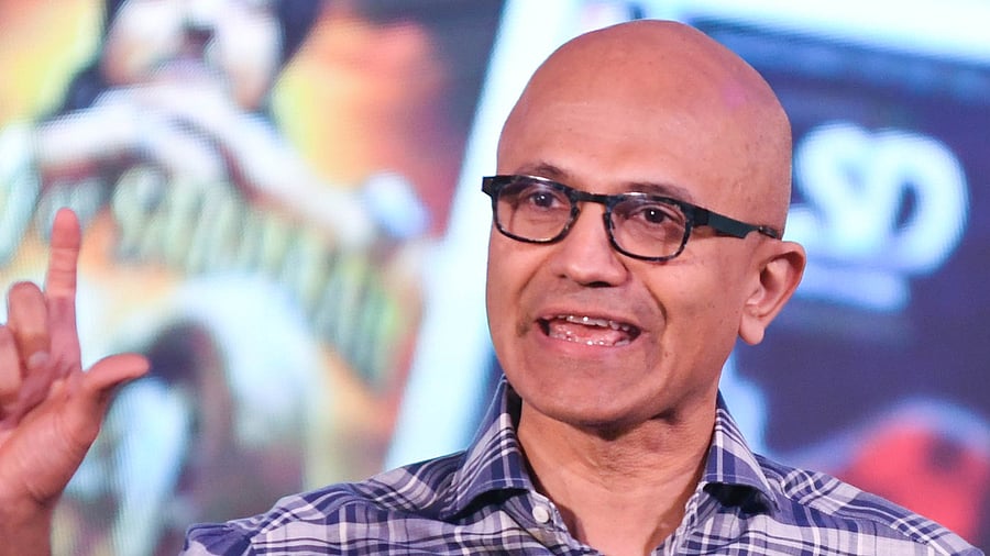 Microsoft chief Satya Nadella. Credit: DH File Photo