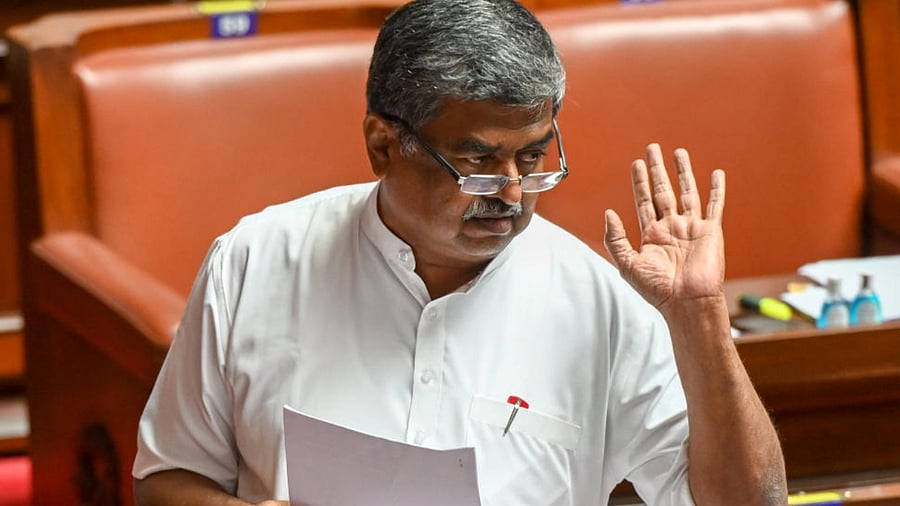 Legislative council opposition leader B K Hariprasad. Credit: DH Photo/M S Manjunath