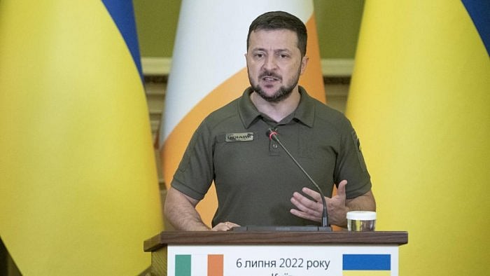 Ukranian President Volodymyr Zelenskyy. Credit: AP/PTI Photo