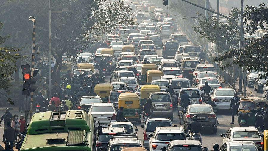 The Delhi Traffic Police had issued an advisory on the arrangements and restrictions for the smooth conduct of Monday's full dress rehearsal for the Republic Day parade.  Credit: PTI Photo