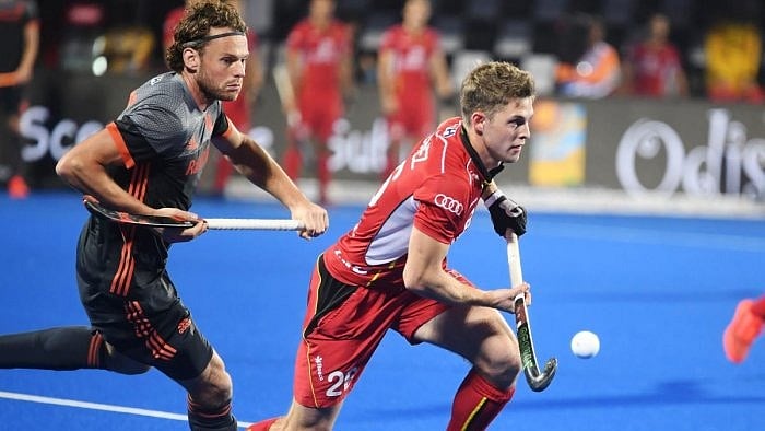 Wegnez, yet to concede a goal from the seven penalty corners he’s faced, was born and raised in Moleenbeek, one of the most notorious regions in Brussels. Credit: Special Arrangement