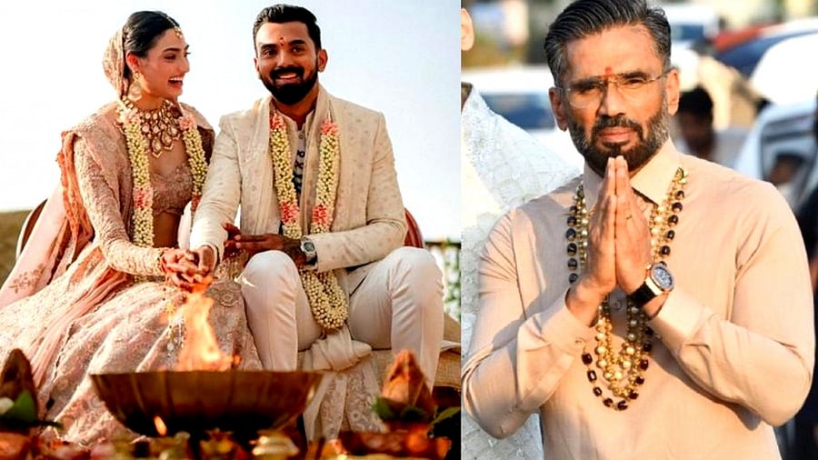 Reacting to Suniel's post, Athiya commented, 'Love you dropping a red heart emoji.' Credit: IANS Photo