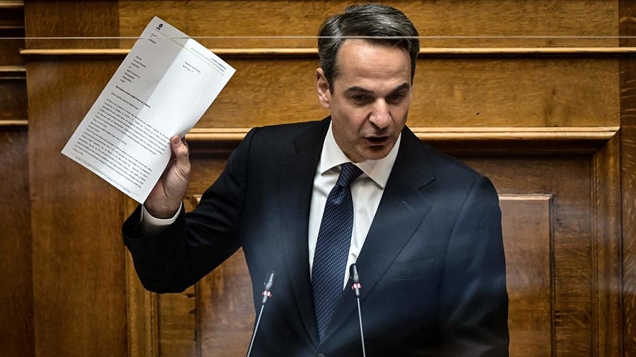 Greek Prime Minister Kyriakos Mitsotakis. Credit: AFP Photo