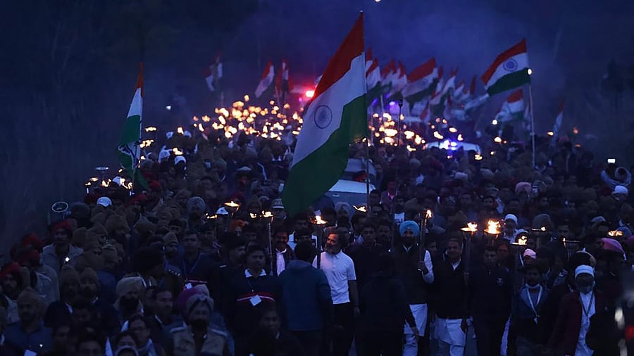 Rahul is touching down to launch his once-in-a-lifetime padayatra — a 3,570 km walkathon to Kashmir spread over 150 days from September 7, 2022. Credit: Special Arrangement