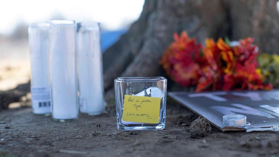 People protest after the death of Tyre Nichols in Memphis. Credit: Reuters Photo