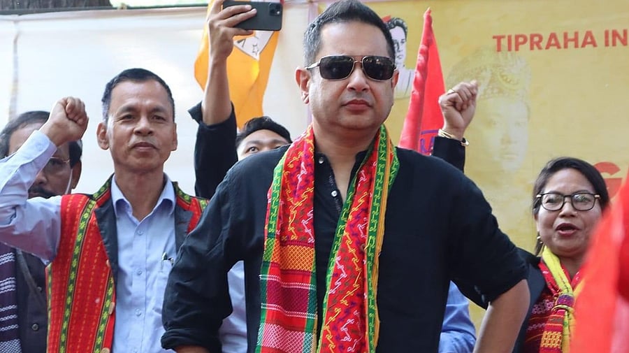 Motha Chief Pradyot Deb Barma. Credit: IANS Photo