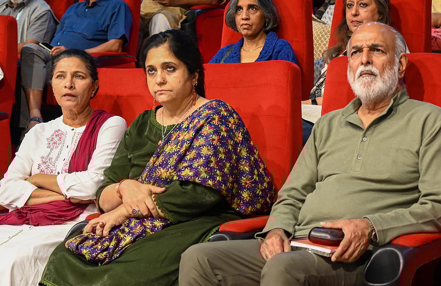 Speaking at the event, human rights activist Teesta Setalvad underlined the dangers of the weaponisation of the criminal justice system. Credit: DH Photo