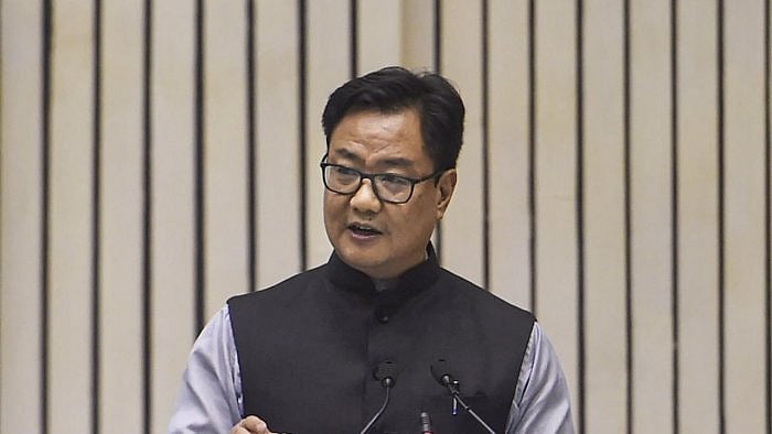 Union Minister of law and justice, Kiren Rijiju. Credit: PTI Photo