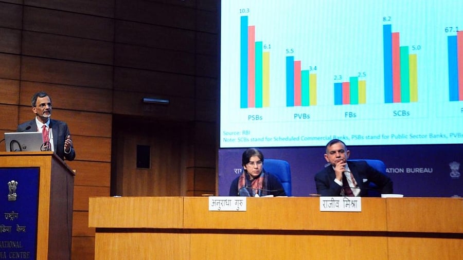 Chief Economic Advisor V Anantha Nageswaran speaks after presenting the Economic Survey 2022-23. Credit: IANS Photo