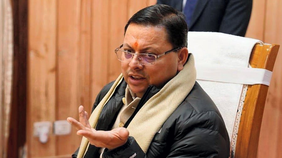 Pushkar Singh Dhami. Credit: PTI Photo