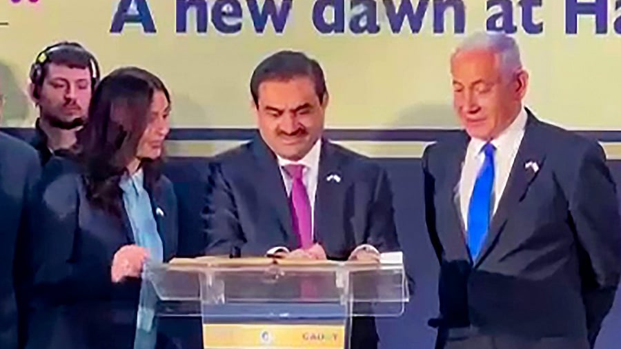 Haifa Port handed over to Adani. Credit: PTI Photo