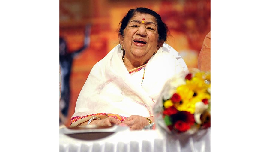 File photo of Lata Mangeshkar. Credit: PTI Photo