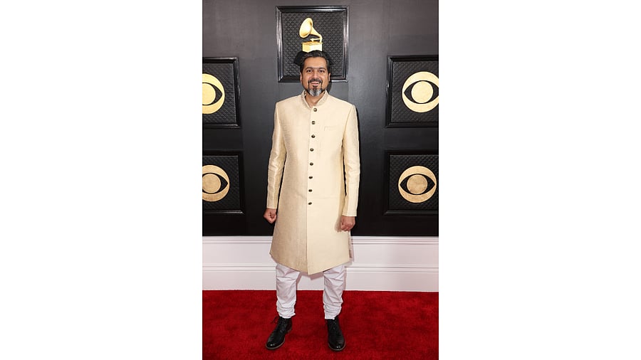 Ricky Kej attends the 65th Annual Grammy Awards in Los Angeles, US. Credit: Reuters Photo