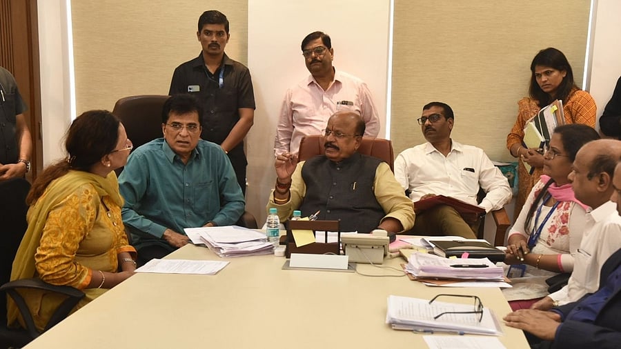 Maharashtra Labour Minister Suresh Khade. Credit: Twitter/DrSureshKhade