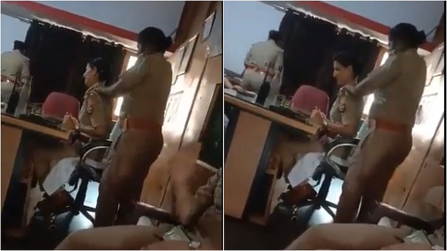 Screengrab of the viral video. Credit: Twitter/@VijaySingh1254