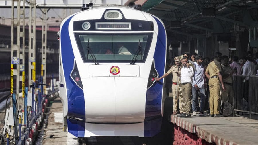 Vande Bharat Express train. Representative Image. Credit: PTI Photo