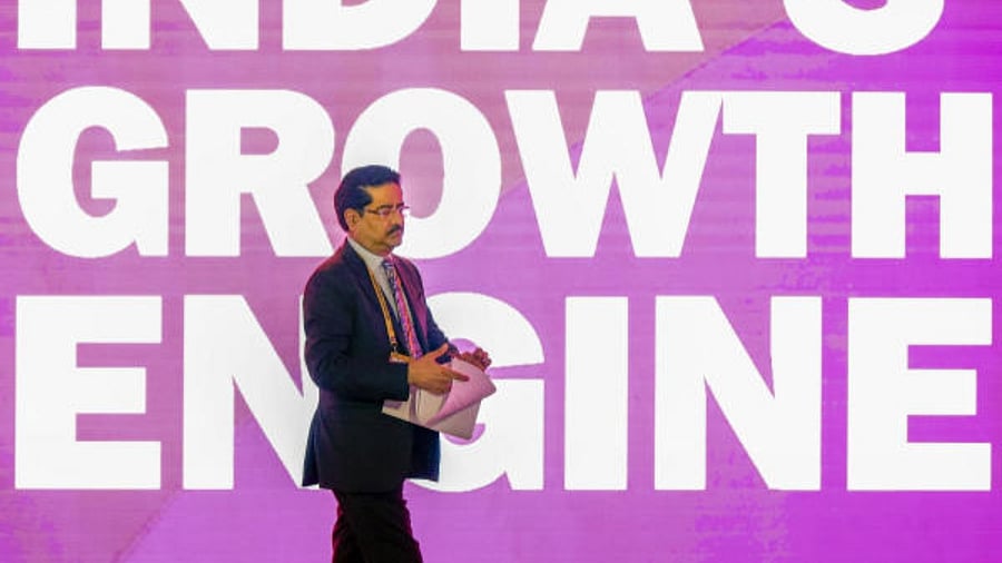 Aditya Birla Group Chairman Kumar Mangalam Birla during the Uttar Pradesh Global Investors Summit 2023, in Lucknow. Credit: PTI Photo