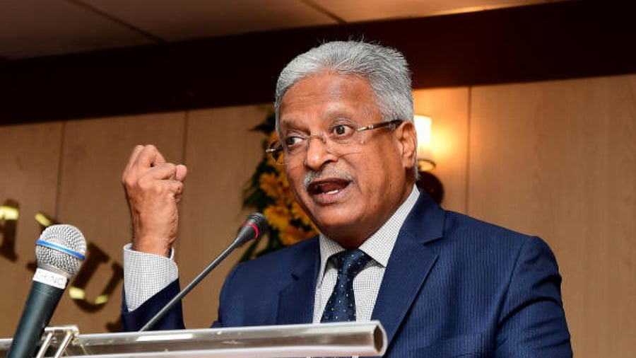 Lokayukta Justice B S Patil. Credit: Prajavani Photo