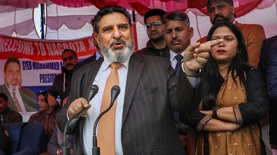 Jammu and Kashmir Apni Party President Altaf Bukhari. Credit: PTI Photo