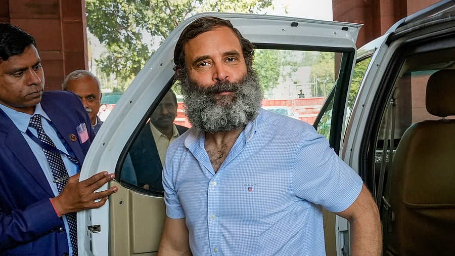 The 52-minute speech in Lok Sabha on February 7 saw Rahul alleging that Adani Group's rise happened after the Modi government assumed power in 2014. Credit: PTI Photo