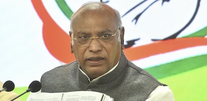 Congress president Mallikarjun Kharge. Credit: PTI Photo