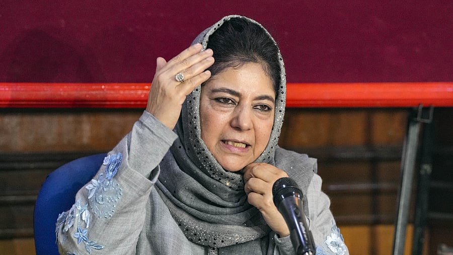 Mehbooba Mufti. Credit: PTI Photo