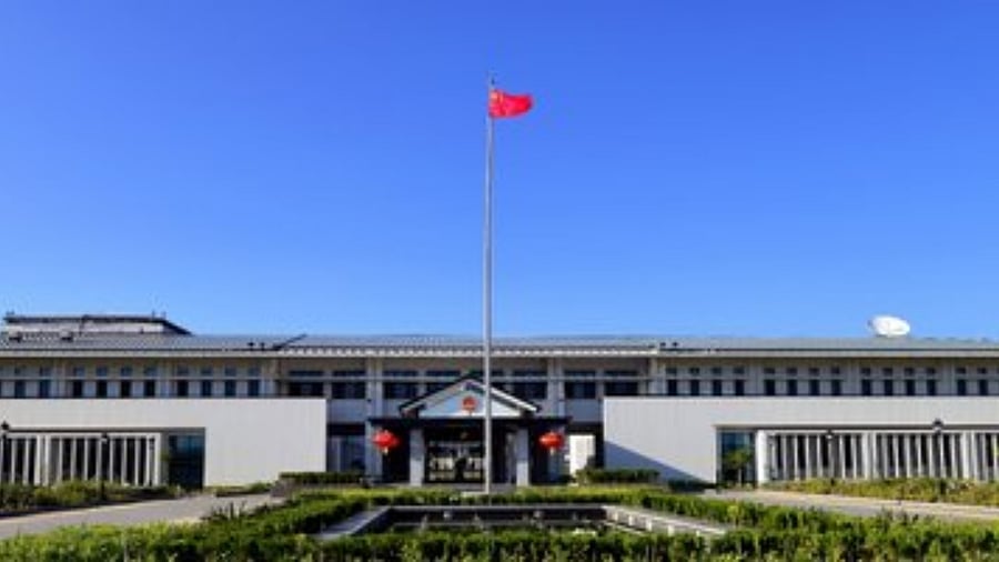 The Chinese Embassy is Islamabad, Pakistan. Credit: Twitter/@CathayPak