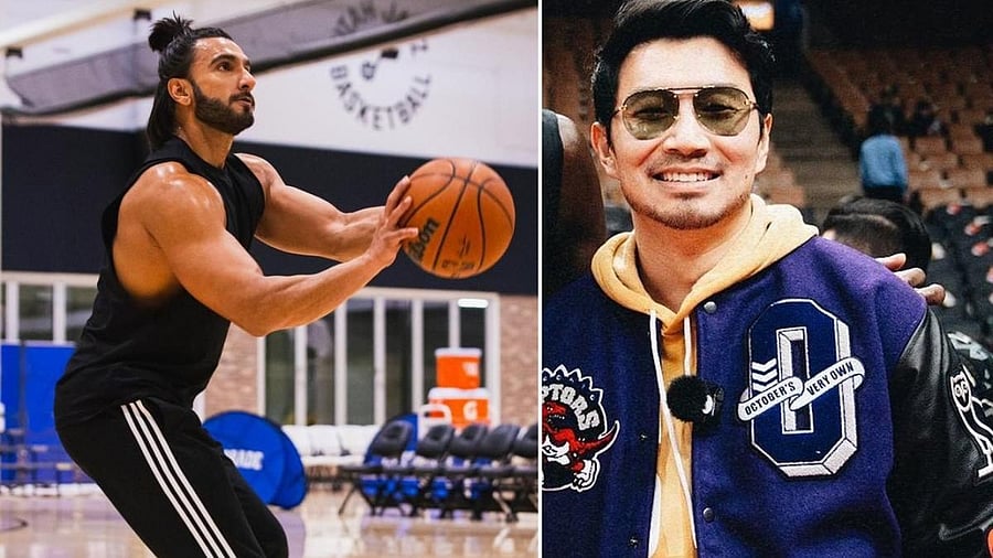 Ranveer Singh and simu Liu. Credit: IANS Photo