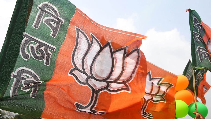 The BJP flag. Credit: PTI Photo