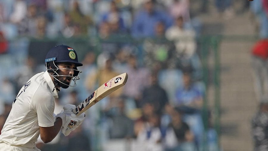 KL Rahul in action. Credit: Reuters Photo